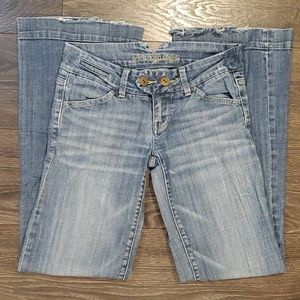 ❤AMERICAN EAGLE FLARE LEG JEANS, size 0 (25) …